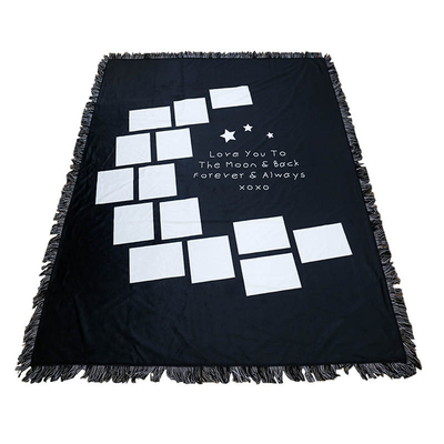 Sublimation To The Moon And Back Blanket