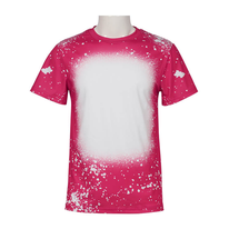 PINK Faux Bleach Sublimation Shirt