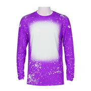 Long Sleeve FAUX BLEACH Sublimation Shirt (Variety of Colors)
