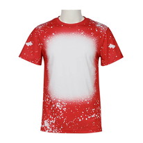 RED Faux Bleach Sublimation Shirt