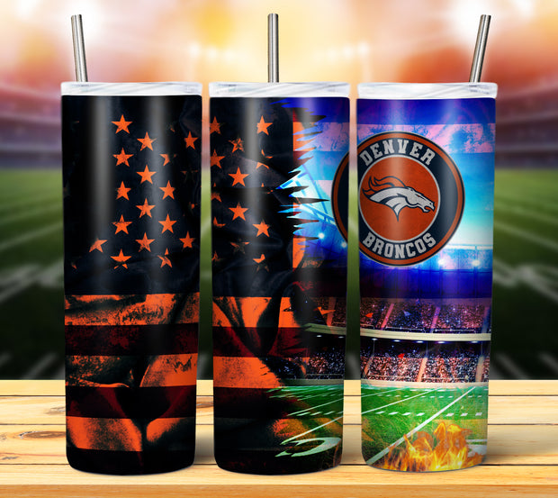 FOOTBALL GRUNGE FLAG TUMBLER DESIGNS