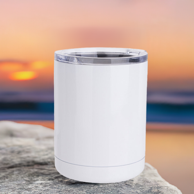 10 oz Sublimation LOW BALL Tumbler