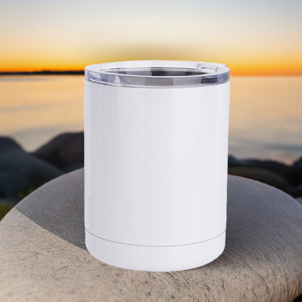 10 oz Sublimation LOW BALL Tumbler