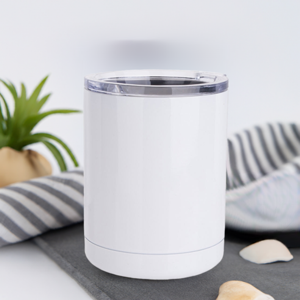 10 oz Sublimation LOW BALL Tumbler
