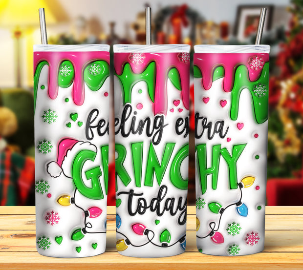 GRINCH 3D INFLATED TUMBLER DESIGNS (Digital Download)