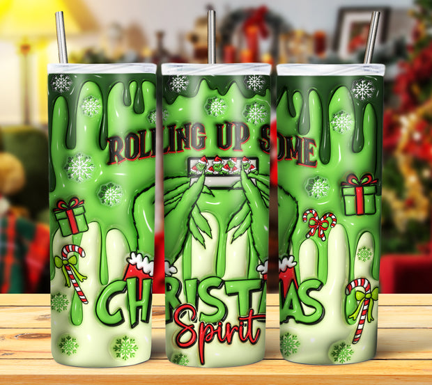 GRINCH 3D INFLATED TUMBLER DESIGNS (Digital Download)