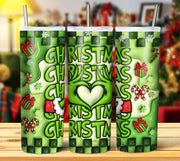 GRINCH 3D INFLATED TUMBLER DESIGNS (Digital Download)
