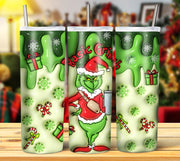 GRINCH 3D INFLATED TUMBLER DESIGNS (Digital Download)