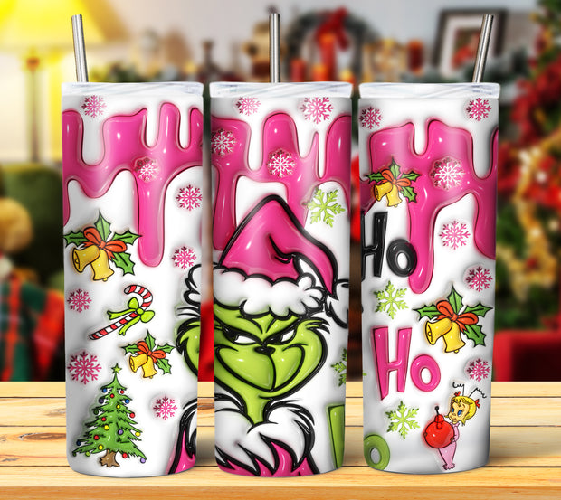 GRINCH 3D INFLATED TUMBLER DESIGNS (Digital Download)
