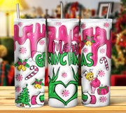 GRINCH 3D INFLATED TUMBLER DESIGNS (Digital Download)