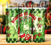 GRINCH 3D INFLATED TUMBLER DESIGNS (Digital Download)