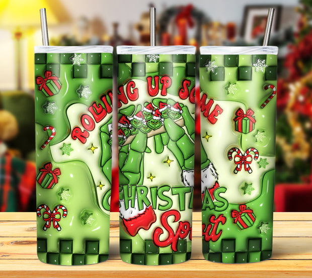 GRINCH 3D INFLATED TUMBLER DESIGNS (Digital Download)