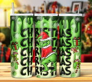 GRINCH 3D INFLATED TUMBLER DESIGNS (Digital Download)