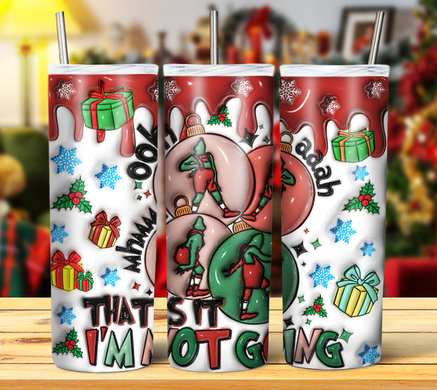 GRINCH 3D INFLATED TUMBLER DESIGNS (Digital Download)