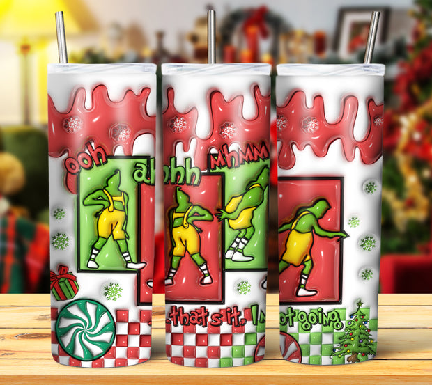 GRINCH 3D INFLATED TUMBLER DESIGNS (Digital Download)