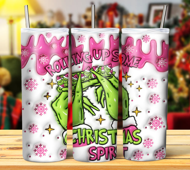 GRINCH 3D INFLATED TUMBLER DESIGNS (Digital Download)