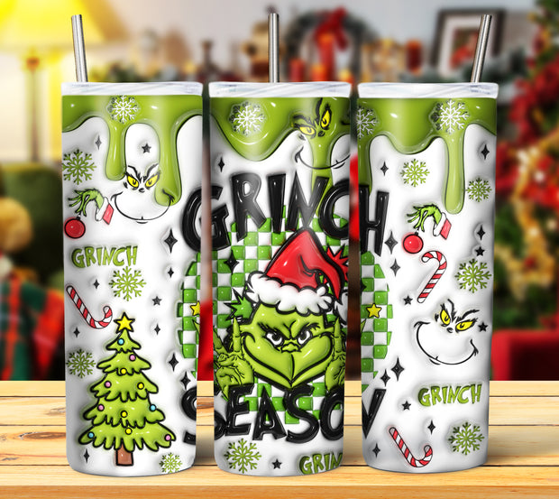 GRINCH 3D INFLATED TUMBLER DESIGNS (Digital Download)