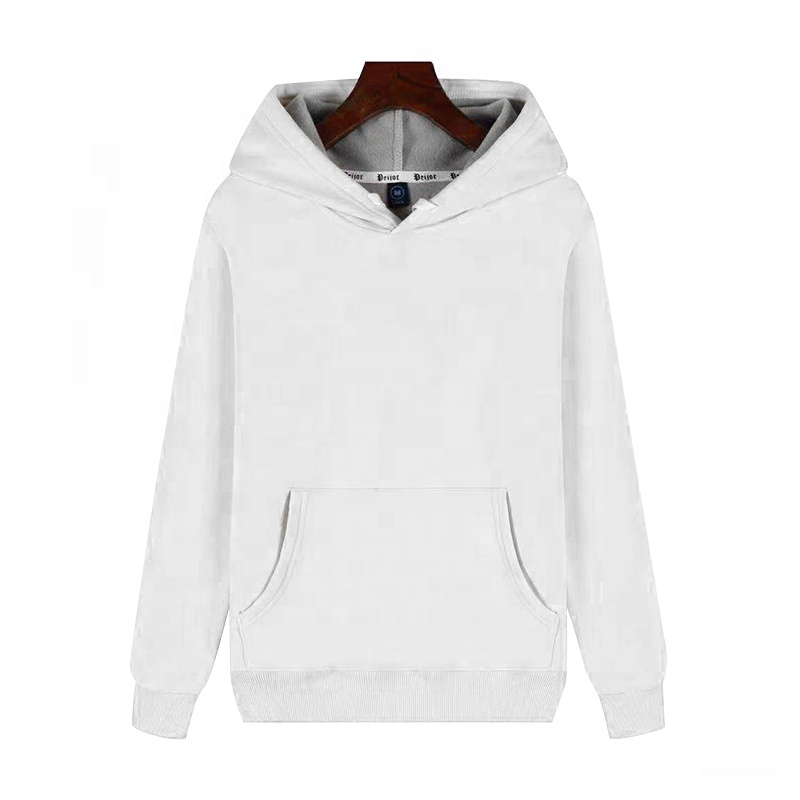 100 polyester white hoodie clearance
