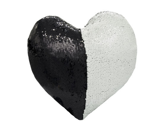 Sequin Heart Sublimation Pillow